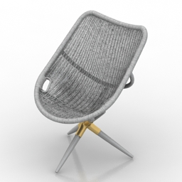 Joseph Andre Motte The Tripod Chair 3d model
