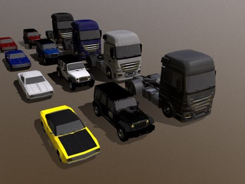 Low Poly Vehicle Mini Pack 2