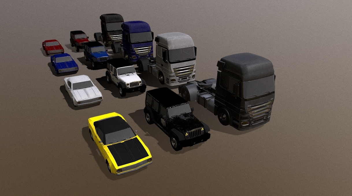 Low Poly Vehicle Mini Pack 2