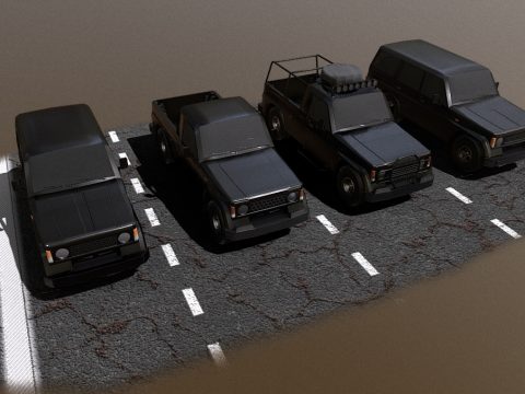 Low Poly Vehicle Mini Pack 4