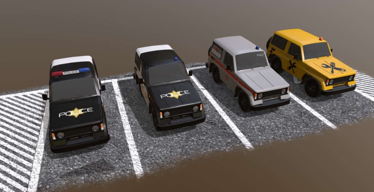 Low Poly Vehicle Mini Pack 4.1