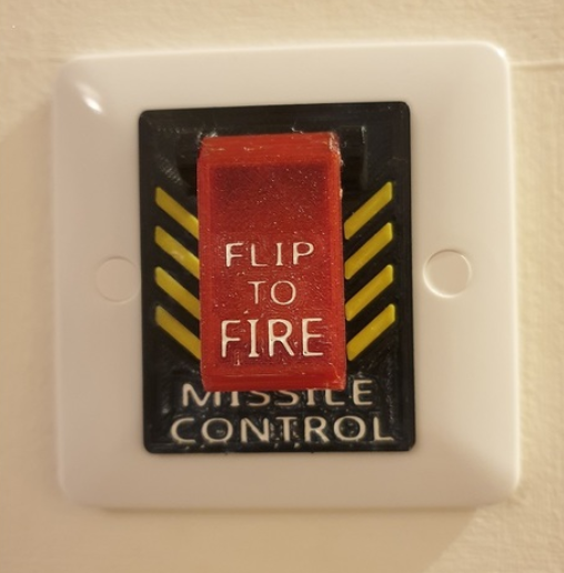 Missile Control Switch UK Light cover