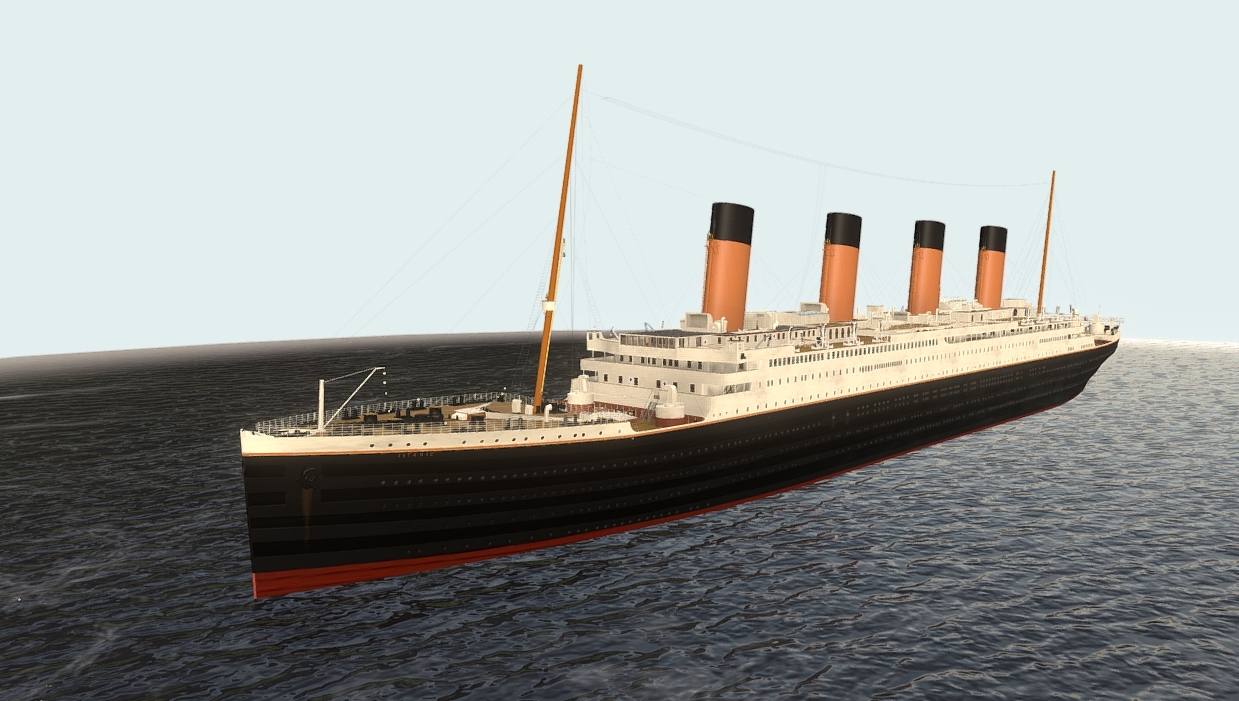RMS TITANIC SHIP 3D MODEL
