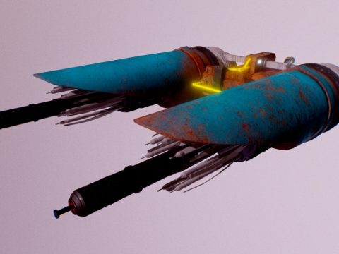 Scifi old Spaceship, Fighter