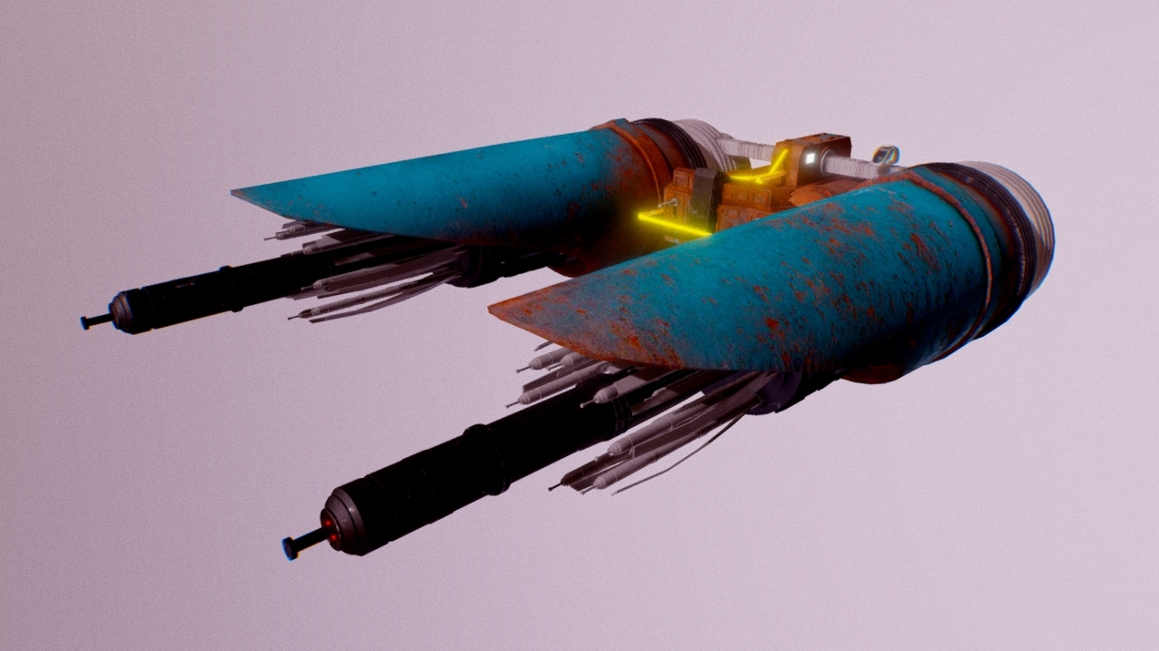 Scifi old Spaceship, Fighter