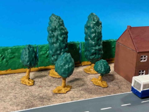 Set of trees (z-scale)