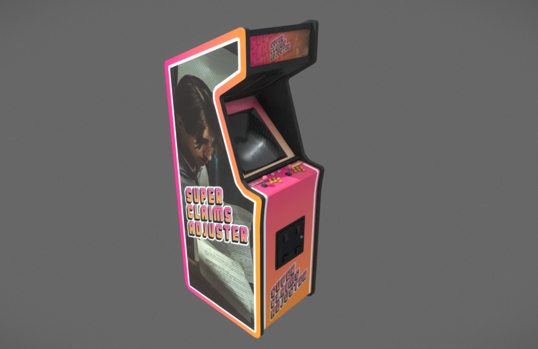 Super Claims Adjuster Arcade Cabinet