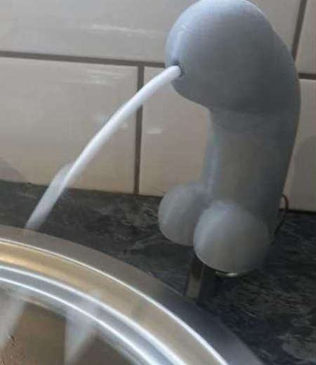 Wiilly shaped foaming soap dispenser