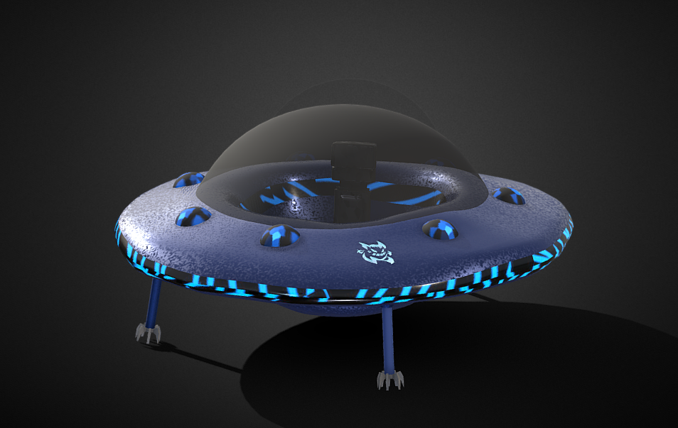 Flying saucer spaceship