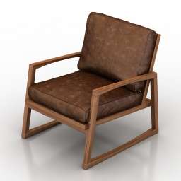 Armchair York lounge chair 3d model