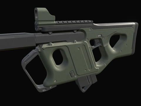 Game rady weapon model