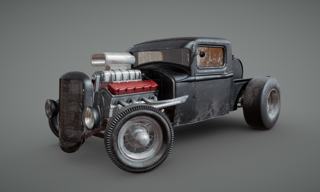 Hot Rod Pickup - DownloadFree3D.com