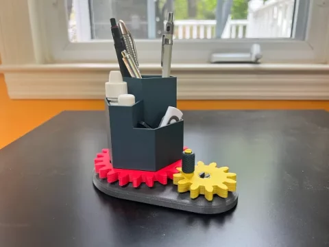 Mechanical Pen Cup & Desk Toy