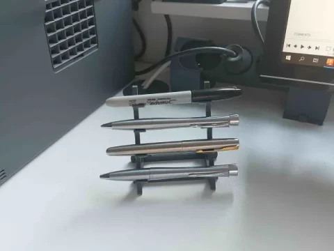 Minimalistic pen holder