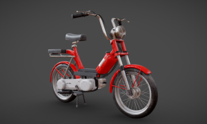 Moped - Vespa Piaggio Bravo - DownloadFree3D.com