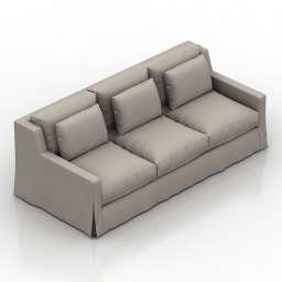 Sofa Baker Furniture Tiburon 3d model