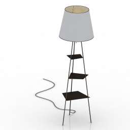 Torchere TRI BE CA floor lamp by MOGG 3d model