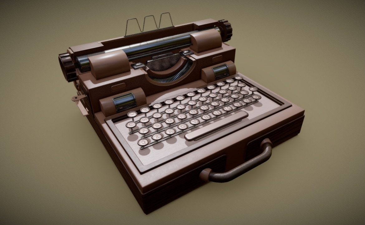 Decorative typewriter