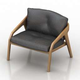 Armchair Zeitraum Friday Chair 3d model