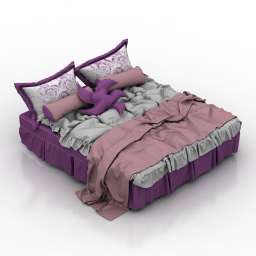 Bed Fiol 3d model