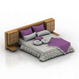 Bed art 3d model