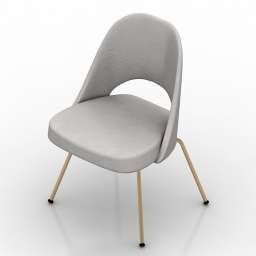 Chair Knoll Saarinen 3d model