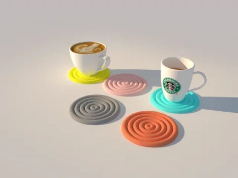 Coaster - circle (minimalistic)