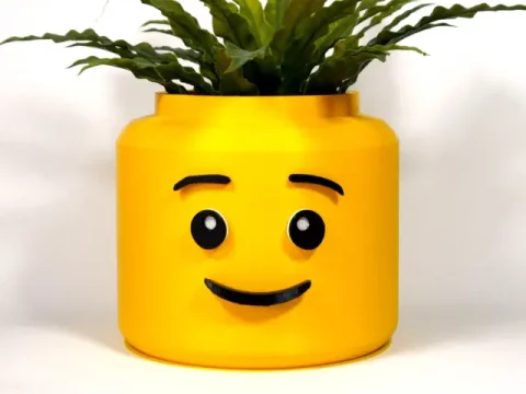 Lego Head Planter
