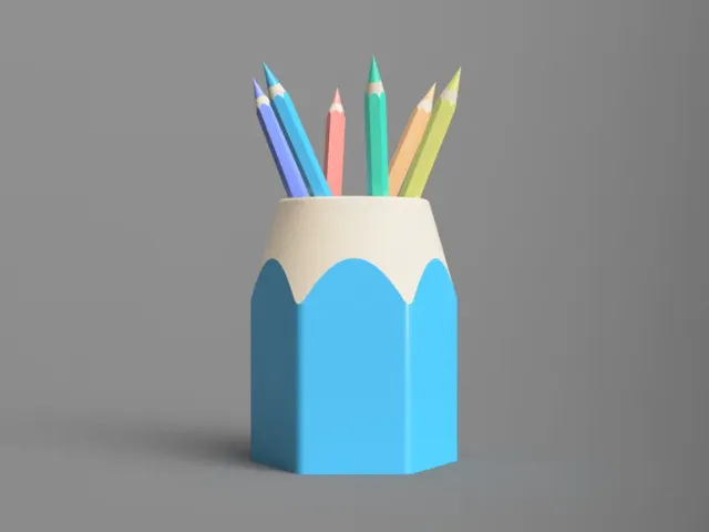 Pencil Shaped Pen Holder