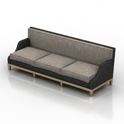 Sofa Monroe Long 3d model