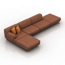 Sofa SALONI HAVANA 3d model