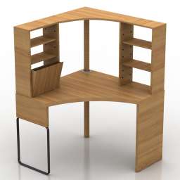 Table desk micke corner 3d model