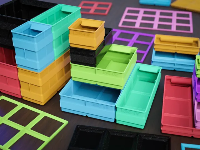 Stackable Storage/Assortment Boxes Optimised for 3D Print 