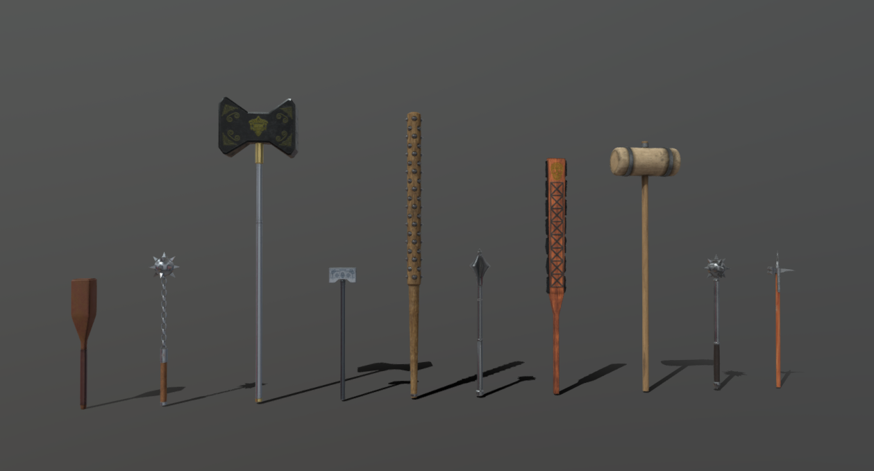 10 Maces/Clubs and War Hammers