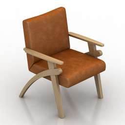 Armchair Reception Chair 3d model