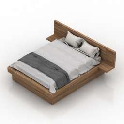 Bed modern 3d model