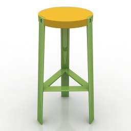 Chair bar UNO 3d model