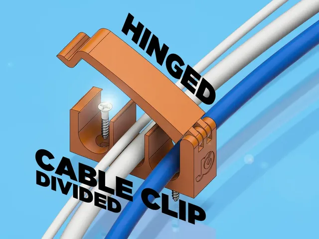 Hinged Cable Clip Divided
