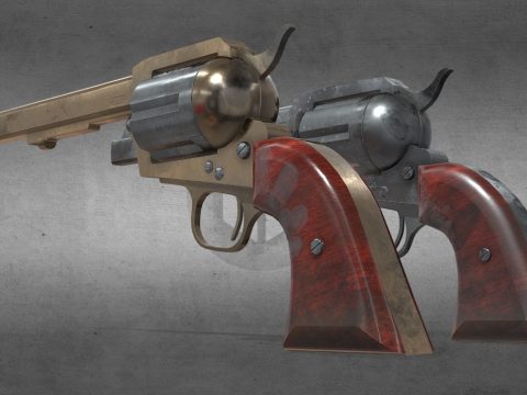 Low Poly - Colt Peacemaker