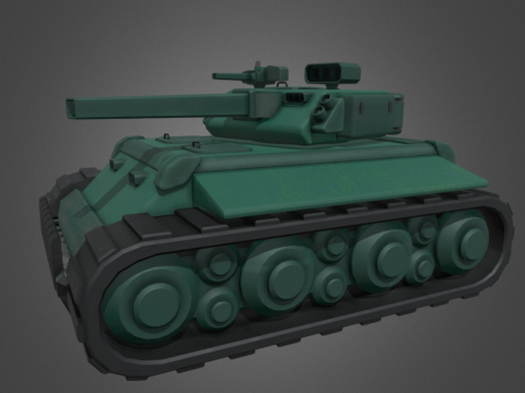 Low Poly Modern Tank