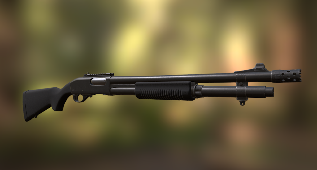 M870 Tactical - DownloadFree3D.com