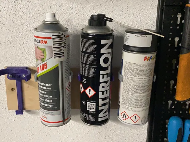 Snap-In Spray Can holder 