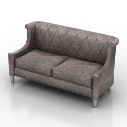 Sofa Velvet Love Seat 3d model
