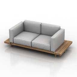 Sofa vis a vis 3d model