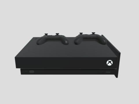 XBOX One X + 2 controllers