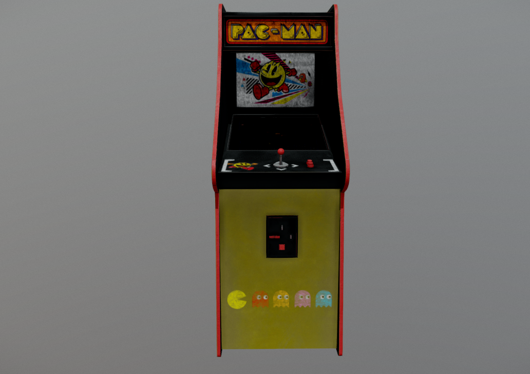 Аrcade Machine Pacman/Low Poly