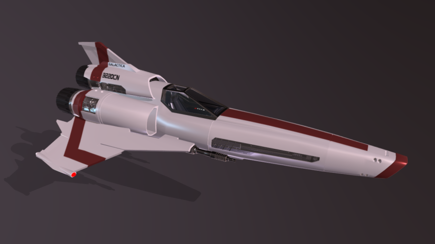 Battlestar Galactica Viper Mark 2 - DownloadFree3D.com