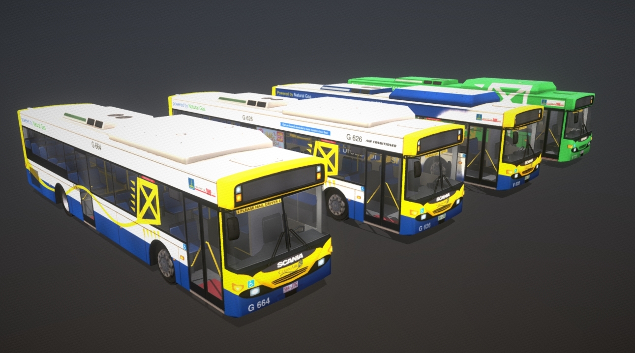 Brisbane City Scania L94UB Bus Pack (LHD)
