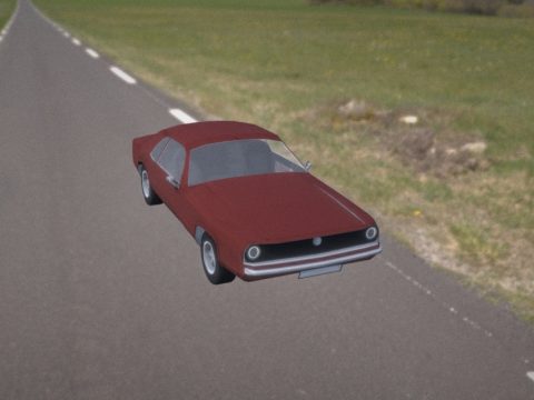 Low Poly Ford Mustang 1970
