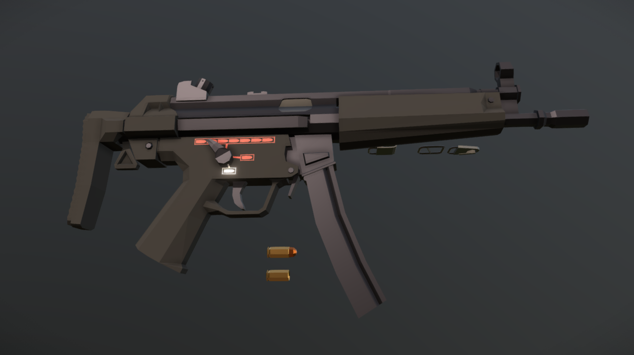 Low-Poly H&K MP5 (as used by SAS)